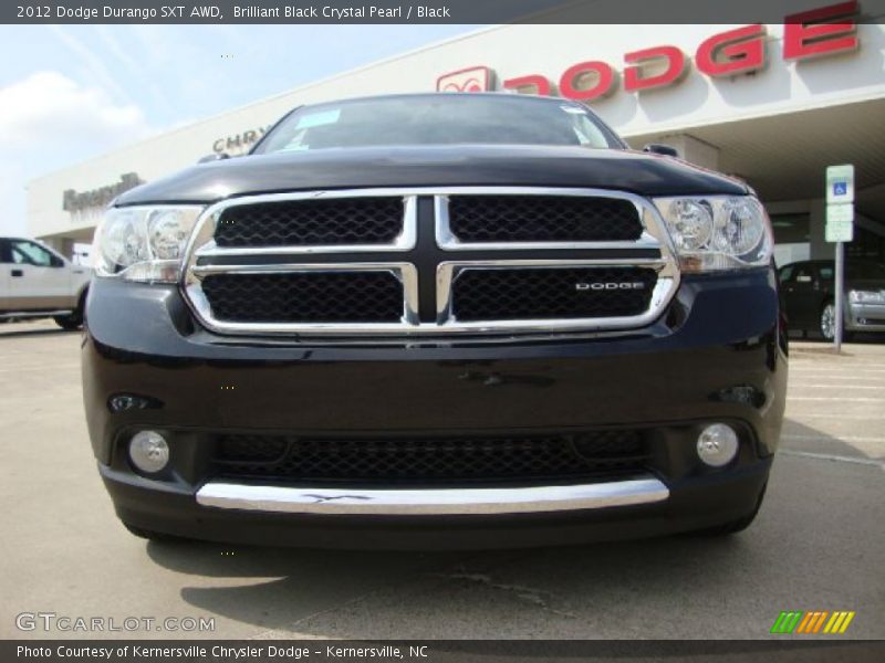 Brilliant Black Crystal Pearl / Black 2012 Dodge Durango SXT AWD