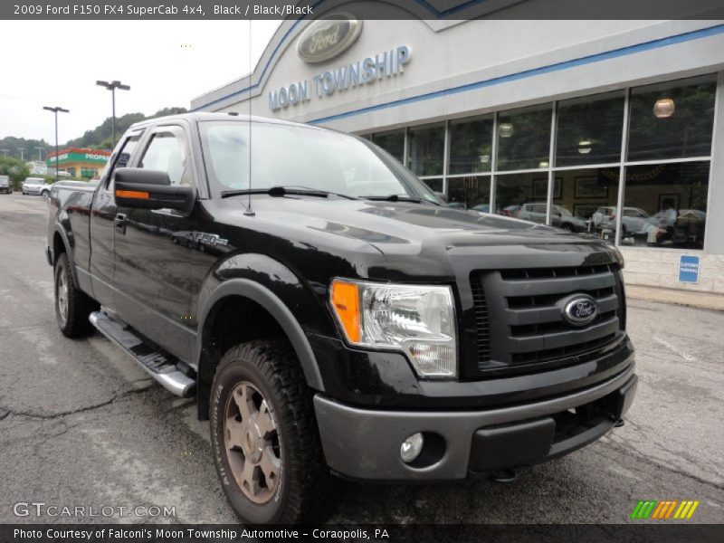 Black / Black/Black 2009 Ford F150 FX4 SuperCab 4x4