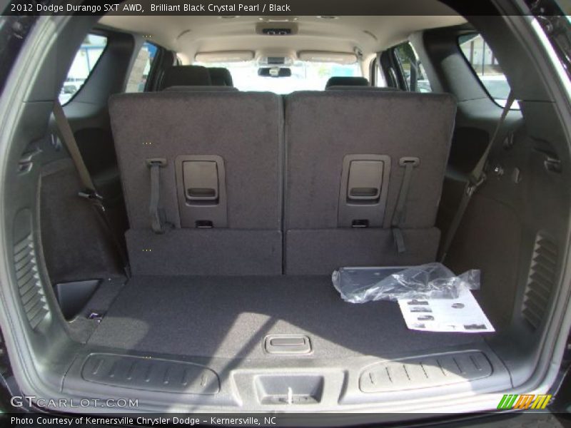 Brilliant Black Crystal Pearl / Black 2012 Dodge Durango SXT AWD