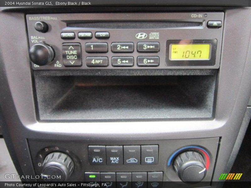 Ebony Black / Black 2004 Hyundai Sonata GLS