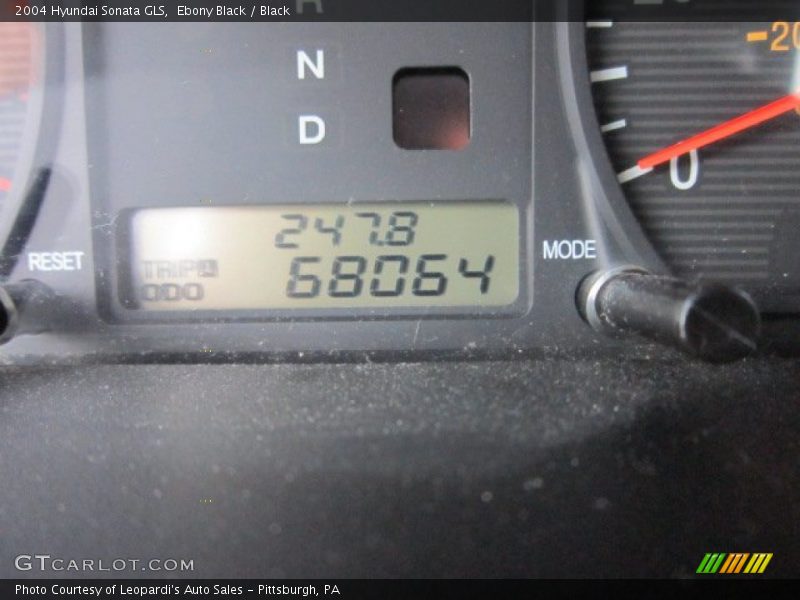 Ebony Black / Black 2004 Hyundai Sonata GLS