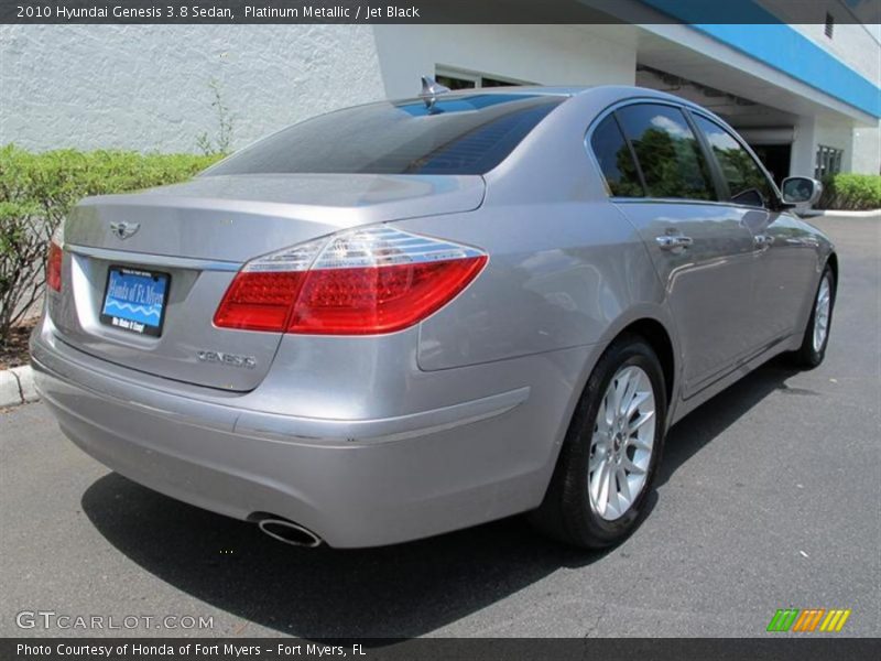 Platinum Metallic / Jet Black 2010 Hyundai Genesis 3.8 Sedan