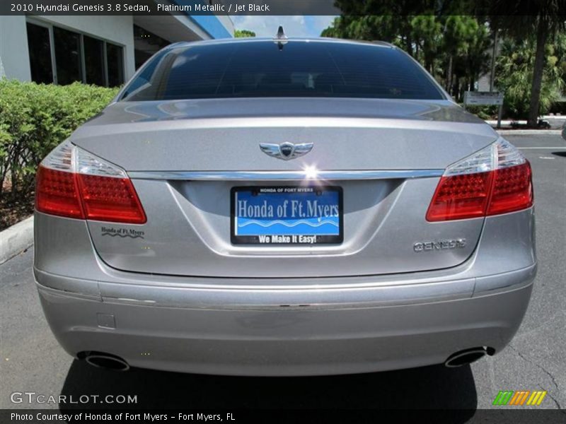 Platinum Metallic / Jet Black 2010 Hyundai Genesis 3.8 Sedan