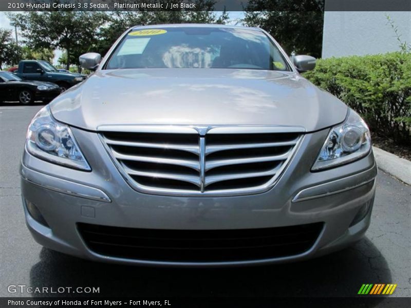 Platinum Metallic / Jet Black 2010 Hyundai Genesis 3.8 Sedan