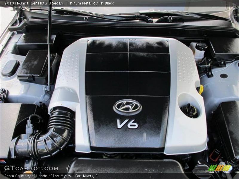 Platinum Metallic / Jet Black 2010 Hyundai Genesis 3.8 Sedan