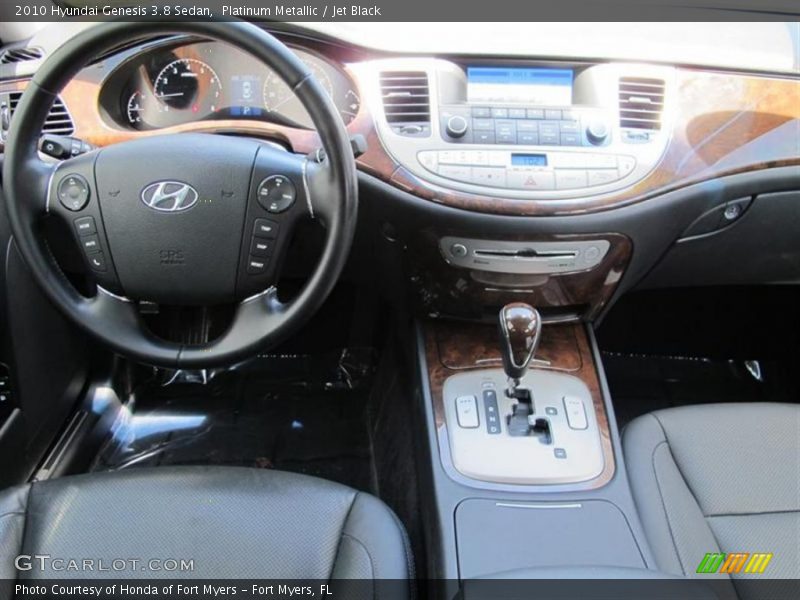 Platinum Metallic / Jet Black 2010 Hyundai Genesis 3.8 Sedan