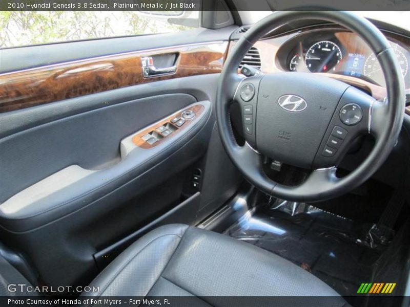 Platinum Metallic / Jet Black 2010 Hyundai Genesis 3.8 Sedan