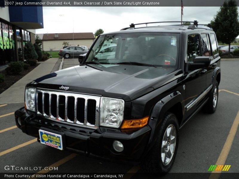 Black Clearcoat / Dark Slate Gray/Light Graystone 2007 Jeep Commander Overland 4x4