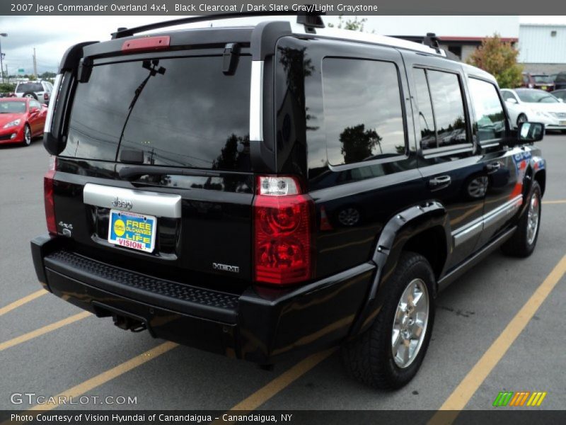 Black Clearcoat / Dark Slate Gray/Light Graystone 2007 Jeep Commander Overland 4x4