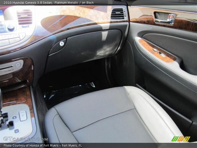 Platinum Metallic / Jet Black 2010 Hyundai Genesis 3.8 Sedan