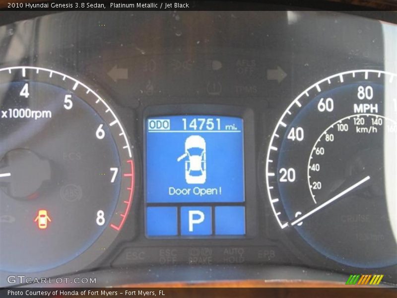 Platinum Metallic / Jet Black 2010 Hyundai Genesis 3.8 Sedan
