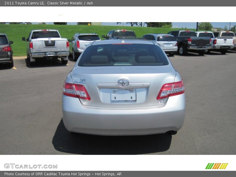 Classic Silver Metallic / Ash 2011 Toyota Camry LE