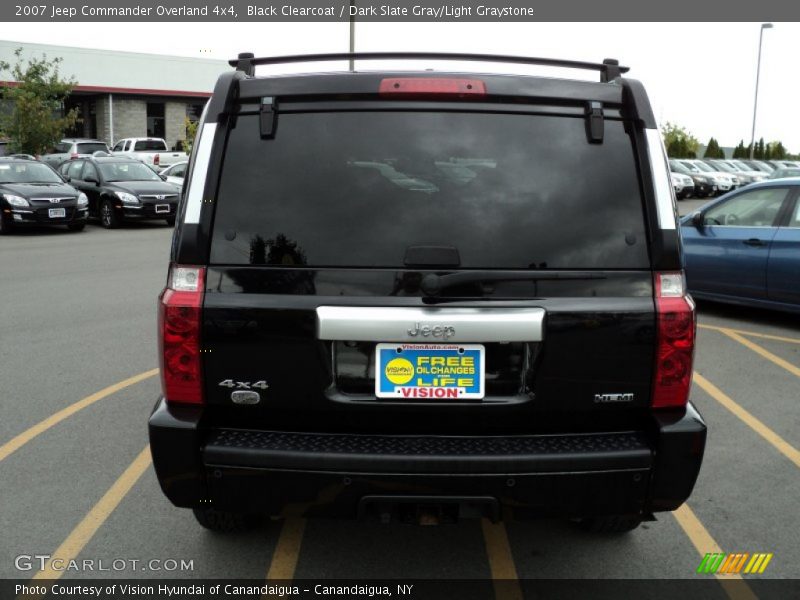 Black Clearcoat / Dark Slate Gray/Light Graystone 2007 Jeep Commander Overland 4x4