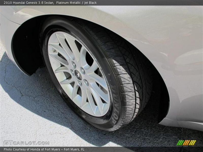 Platinum Metallic / Jet Black 2010 Hyundai Genesis 3.8 Sedan