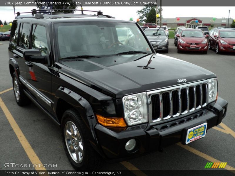 Black Clearcoat / Dark Slate Gray/Light Graystone 2007 Jeep Commander Overland 4x4