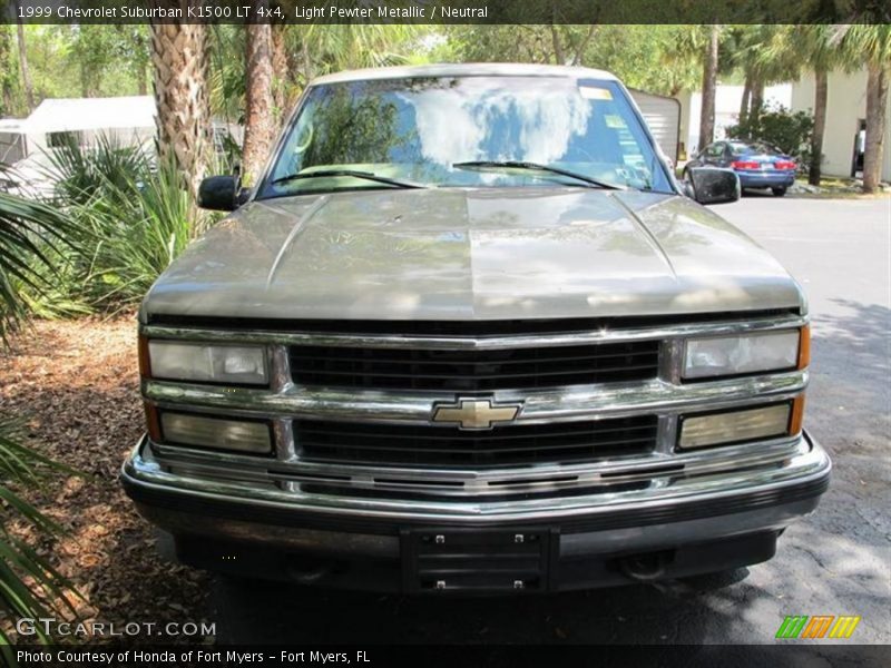 Light Pewter Metallic / Neutral 1999 Chevrolet Suburban K1500 LT 4x4