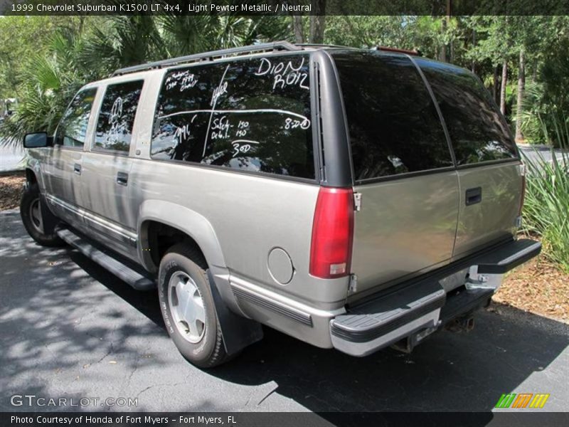 Light Pewter Metallic / Neutral 1999 Chevrolet Suburban K1500 LT 4x4