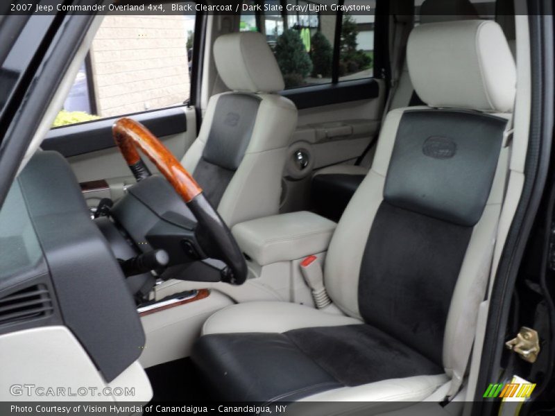 Black Clearcoat / Dark Slate Gray/Light Graystone 2007 Jeep Commander Overland 4x4