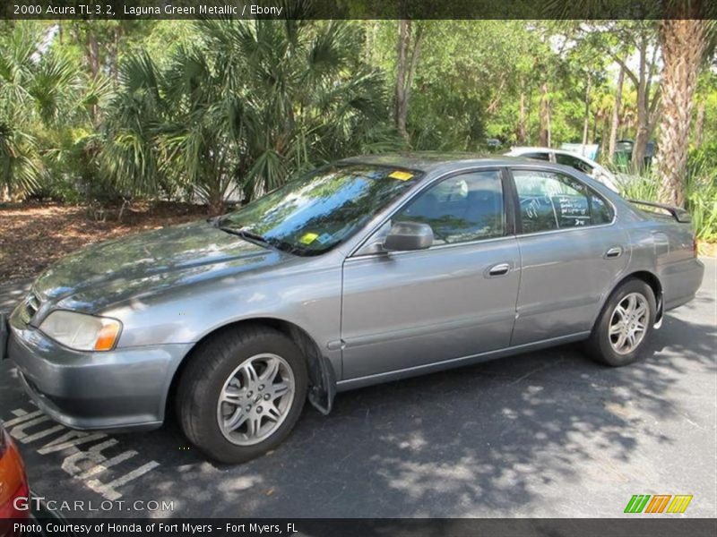 Laguna Green Metallic / Ebony 2000 Acura TL 3.2