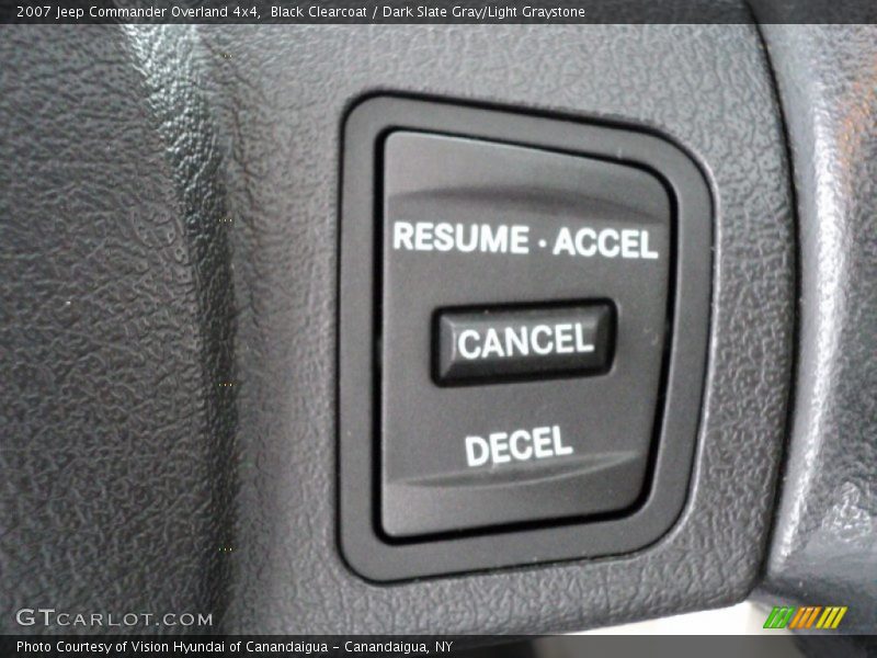 Black Clearcoat / Dark Slate Gray/Light Graystone 2007 Jeep Commander Overland 4x4