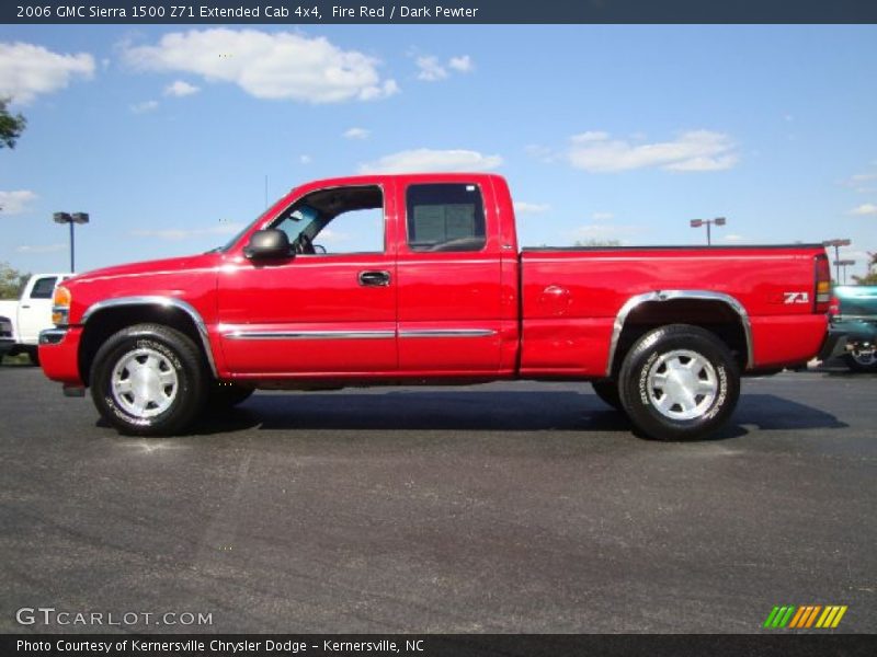 Fire Red / Dark Pewter 2006 GMC Sierra 1500 Z71 Extended Cab 4x4