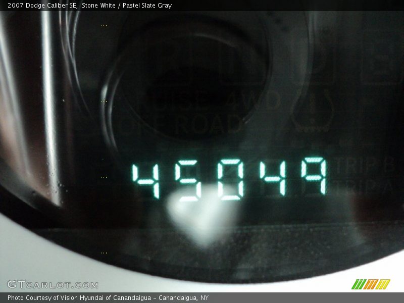 Stone White / Pastel Slate Gray 2007 Dodge Caliber SE