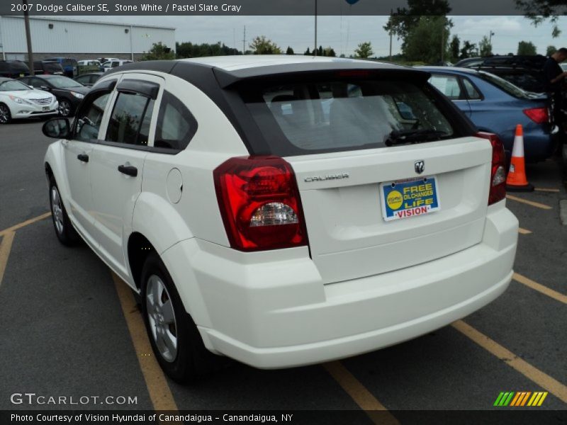 Stone White / Pastel Slate Gray 2007 Dodge Caliber SE