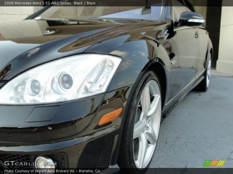 Black / Black 2008 Mercedes-Benz S 63 AMG Sedan