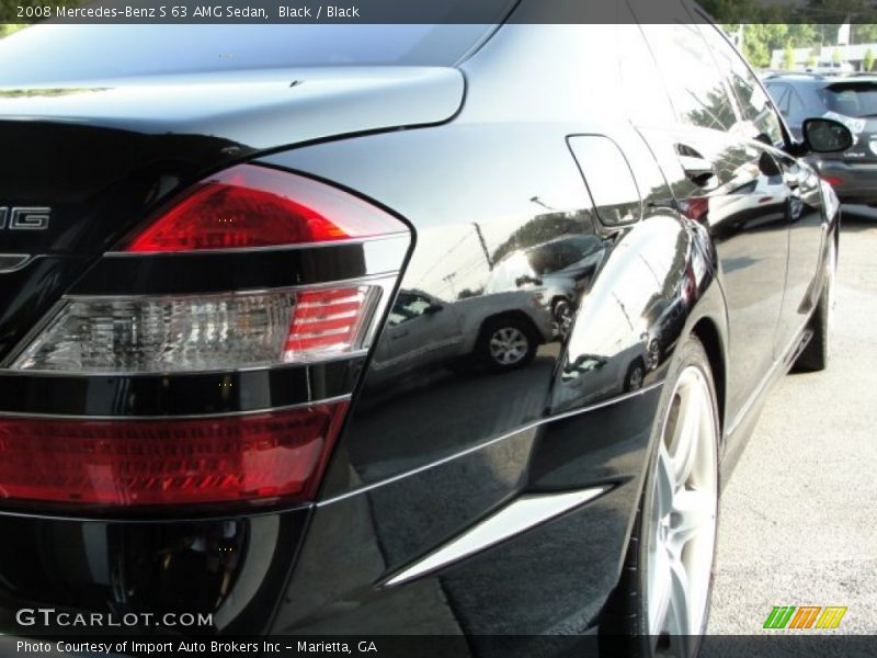 Black / Black 2008 Mercedes-Benz S 63 AMG Sedan