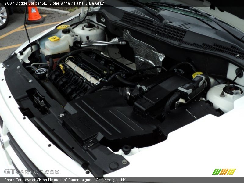 Stone White / Pastel Slate Gray 2007 Dodge Caliber SE