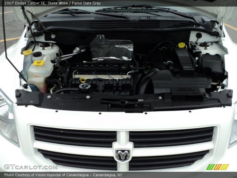 Stone White / Pastel Slate Gray 2007 Dodge Caliber SE