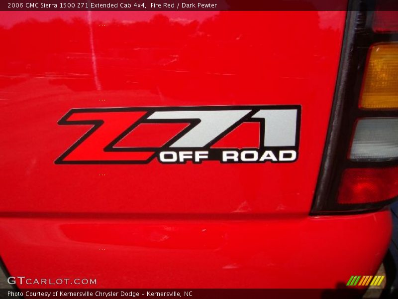 Fire Red / Dark Pewter 2006 GMC Sierra 1500 Z71 Extended Cab 4x4