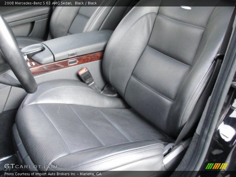 Black / Black 2008 Mercedes-Benz S 63 AMG Sedan