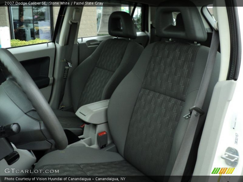 Stone White / Pastel Slate Gray 2007 Dodge Caliber SE