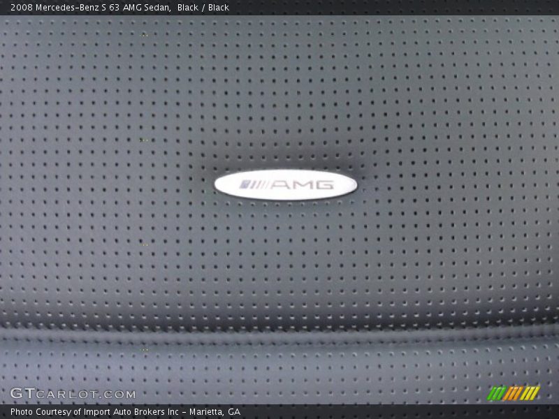 Black / Black 2008 Mercedes-Benz S 63 AMG Sedan