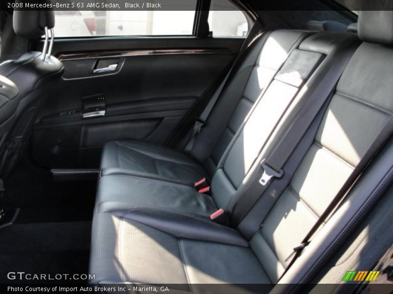 Black / Black 2008 Mercedes-Benz S 63 AMG Sedan
