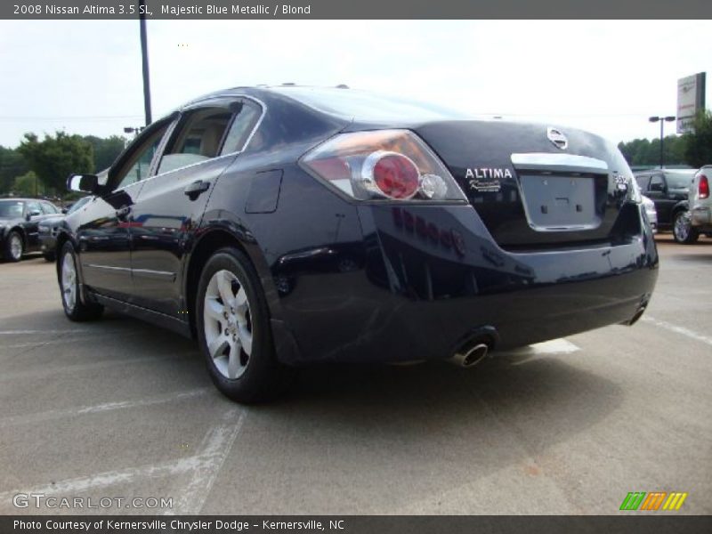 Majestic Blue Metallic / Blond 2008 Nissan Altima 3.5 SL