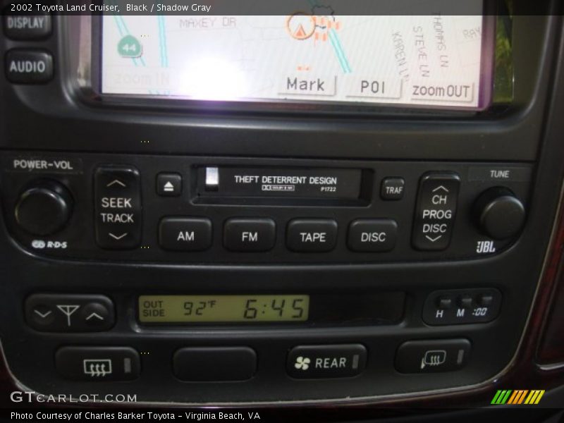 Black / Shadow Gray 2002 Toyota Land Cruiser