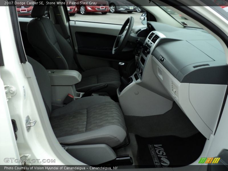 Stone White / Pastel Slate Gray 2007 Dodge Caliber SE