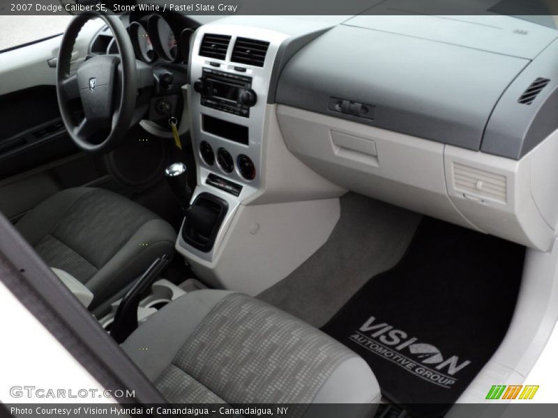 Stone White / Pastel Slate Gray 2007 Dodge Caliber SE