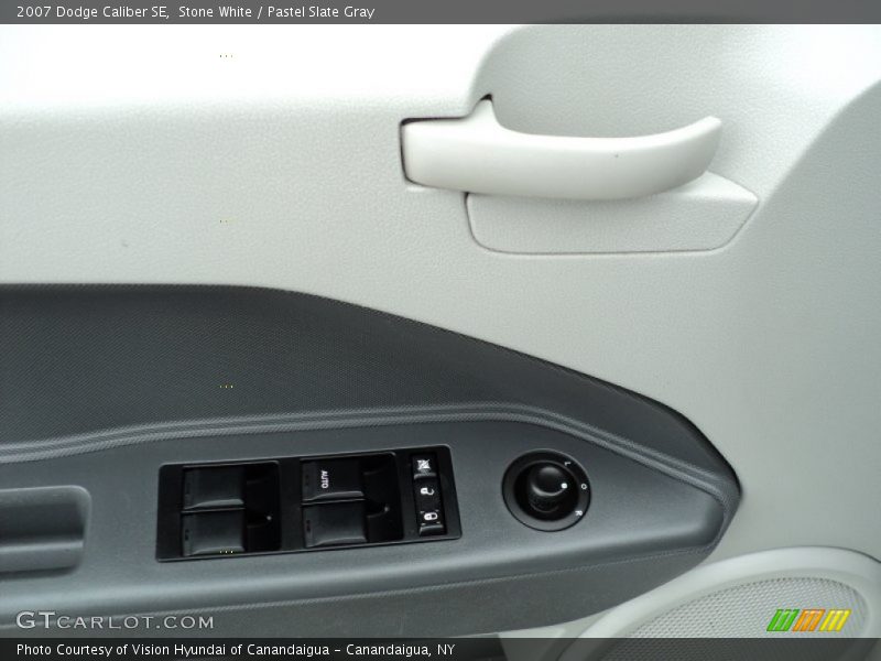 Stone White / Pastel Slate Gray 2007 Dodge Caliber SE