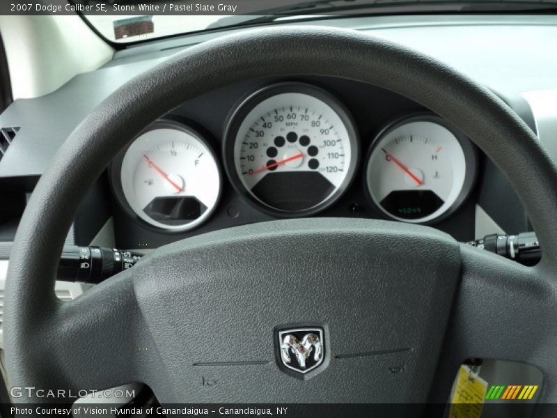 Stone White / Pastel Slate Gray 2007 Dodge Caliber SE