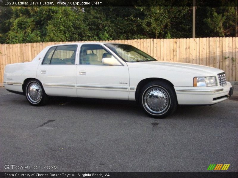 White / Cappuccino Cream 1998 Cadillac DeVille Sedan