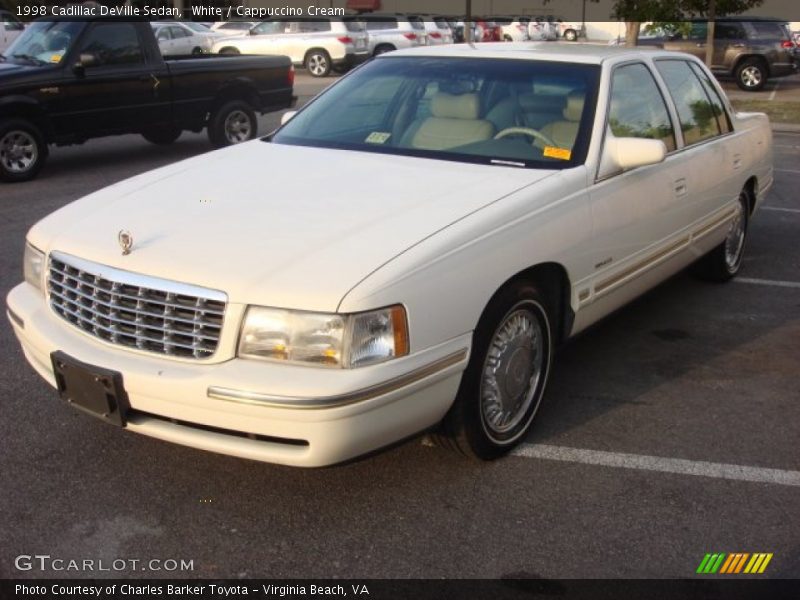 White / Cappuccino Cream 1998 Cadillac DeVille Sedan