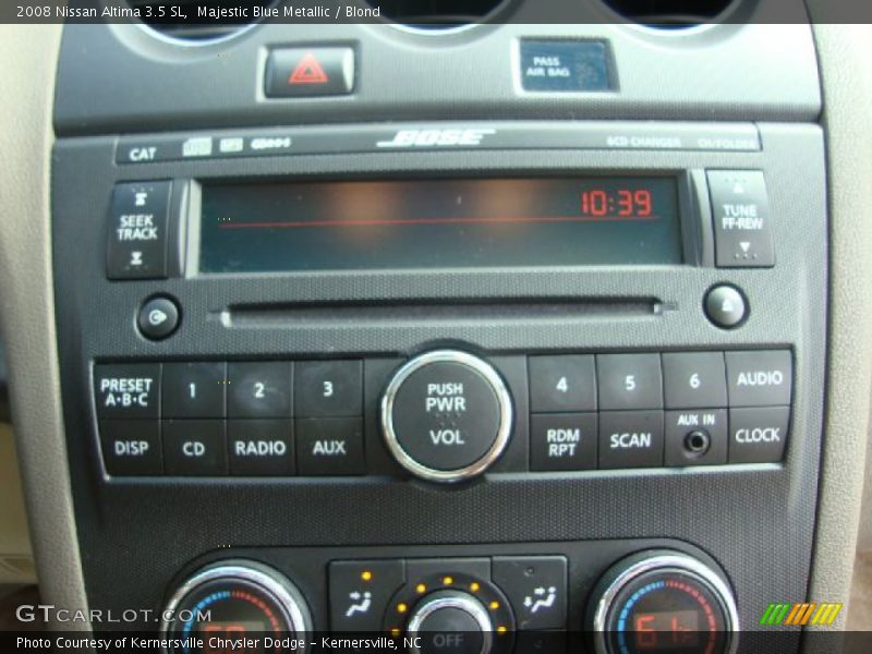 Majestic Blue Metallic / Blond 2008 Nissan Altima 3.5 SL