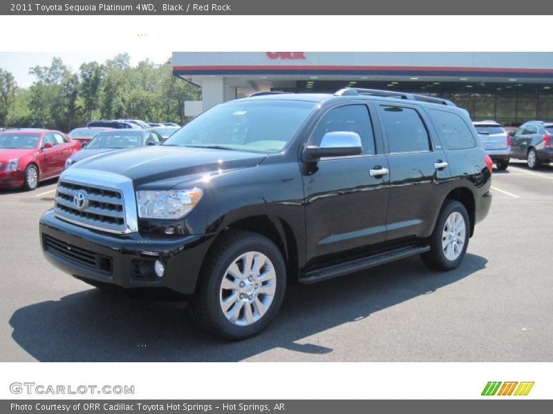 Black / Red Rock 2011 Toyota Sequoia Platinum 4WD