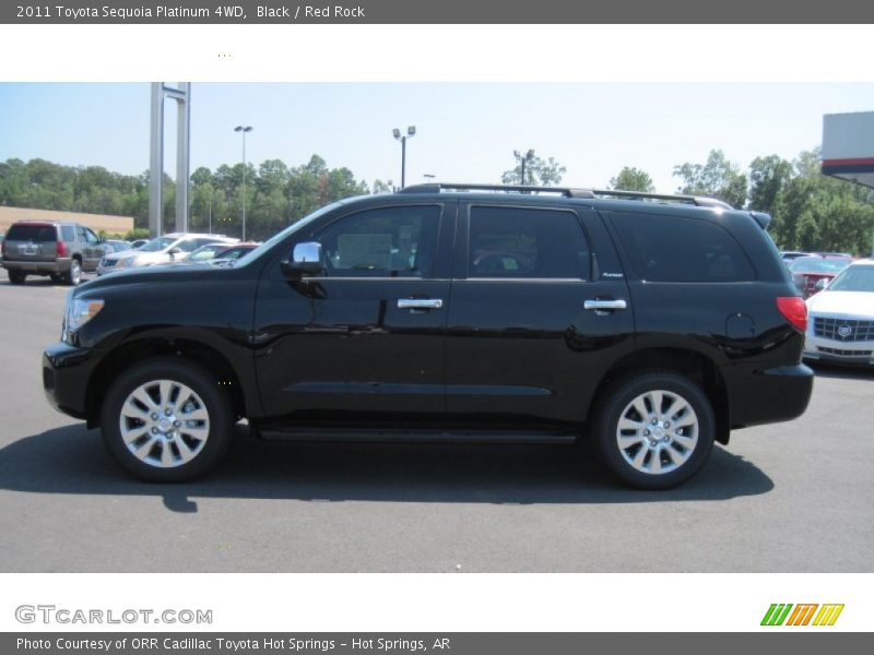 Black / Red Rock 2011 Toyota Sequoia Platinum 4WD