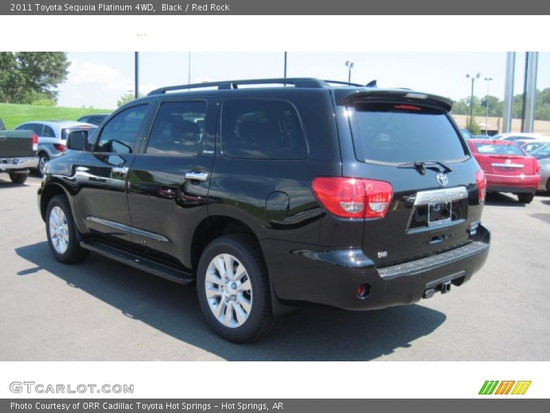 Black / Red Rock 2011 Toyota Sequoia Platinum 4WD