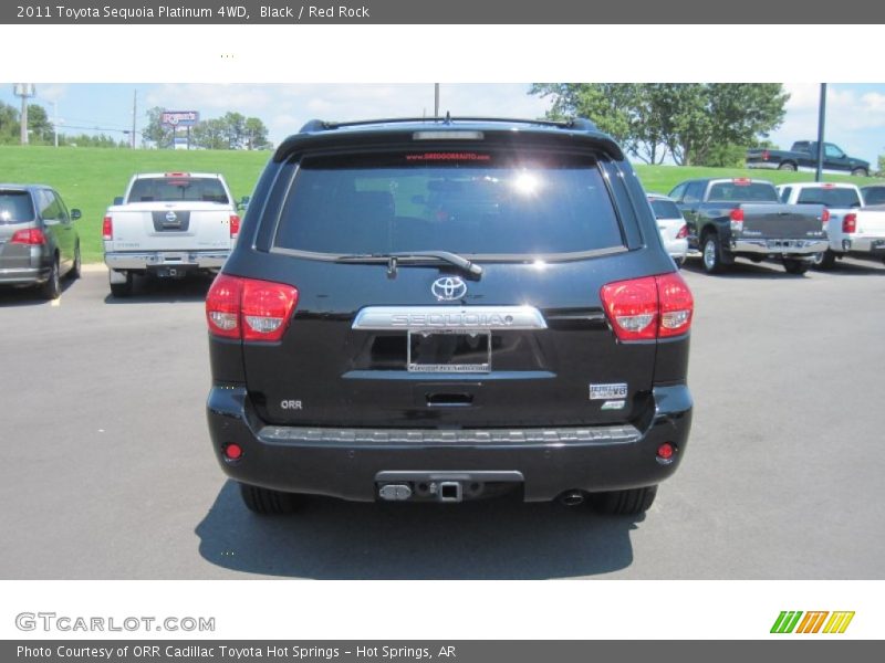 Black / Red Rock 2011 Toyota Sequoia Platinum 4WD