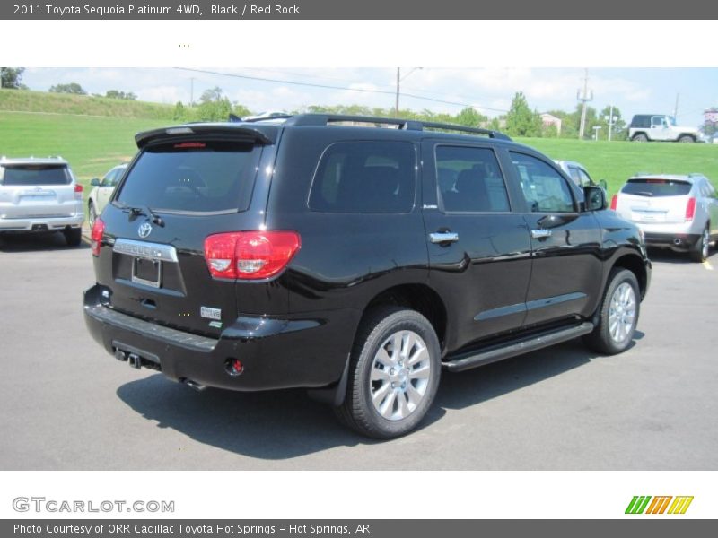 Black / Red Rock 2011 Toyota Sequoia Platinum 4WD